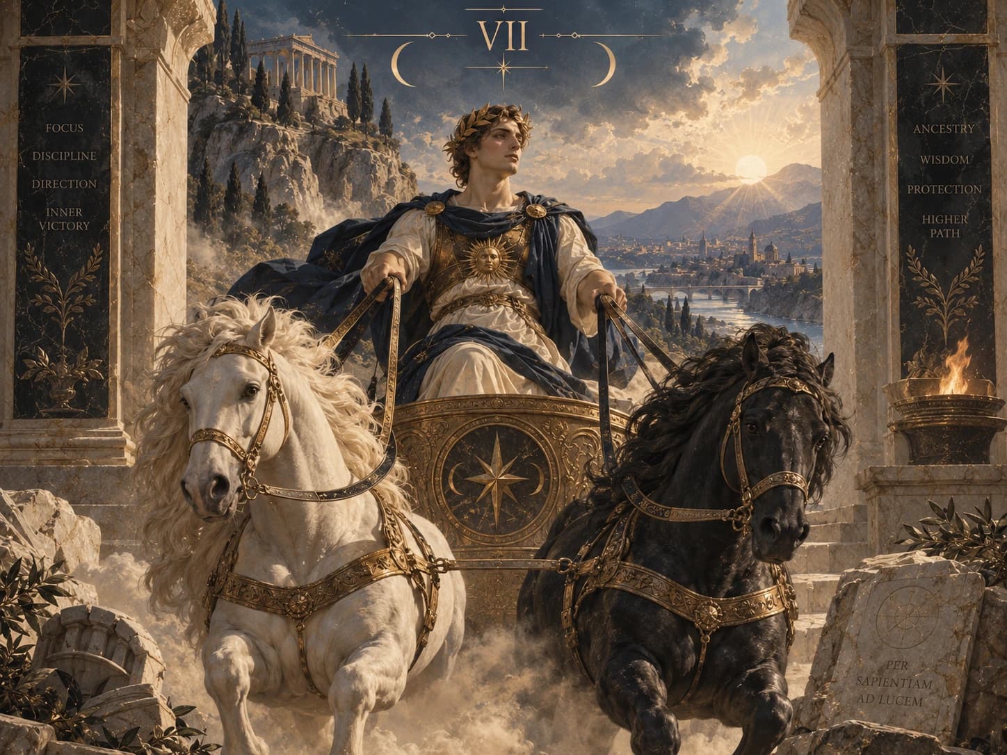 The Chariot — meaning of Tarot Arcana 7 in spirituality and lineage